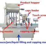 Højpræcision Honey Filling Machine til 500 ml / 1000 ml glas- eller plastflaske