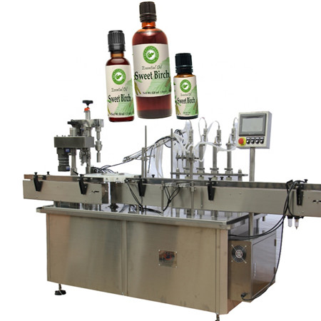 E-juice fyldstof, små essentielle hætteglas fylde- og afdækningsmaskine til æterisk olie 30 ml 60 ml