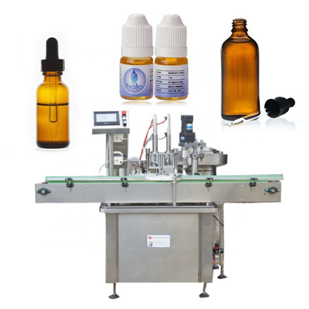 Automatisk damp e-Liquid Oil Filling Plugging Capping Labelling Machine til 15 ml 20 ml 50 ml ravflaske