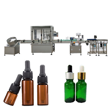 fuldautomatisk e flydende juice / øjendråbe / æterisk olie småskala flaske fyldstof maskine