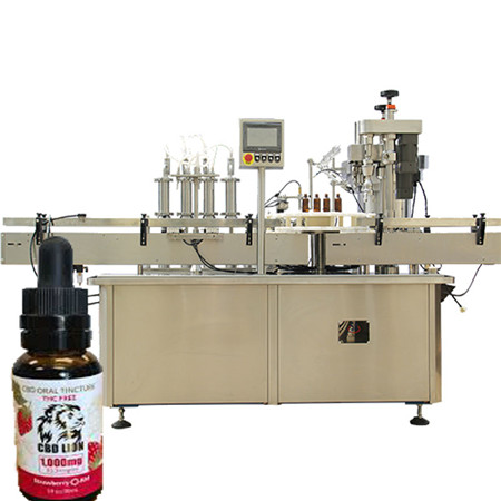 30ml hampolie e-liquid tinktur flaskepåfyldningsmaskine med blandetank glas dråberpåfyldningslinje til æterisk olie