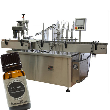 60ml glasflaskepåfyldningsmaskine e juicepåfyldnings- og hættemaskine
