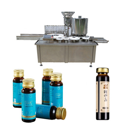 Automatisk parfume-produktionslinje, påfyldnings- og afdækningsmaskine til glassprayflasker med 4 påfyldningshoder