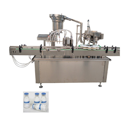 Højhastigheds farmaceutisk flydende fyldning og afdækning maskine linje til sirup flydende hætteglas flaske fyldstof